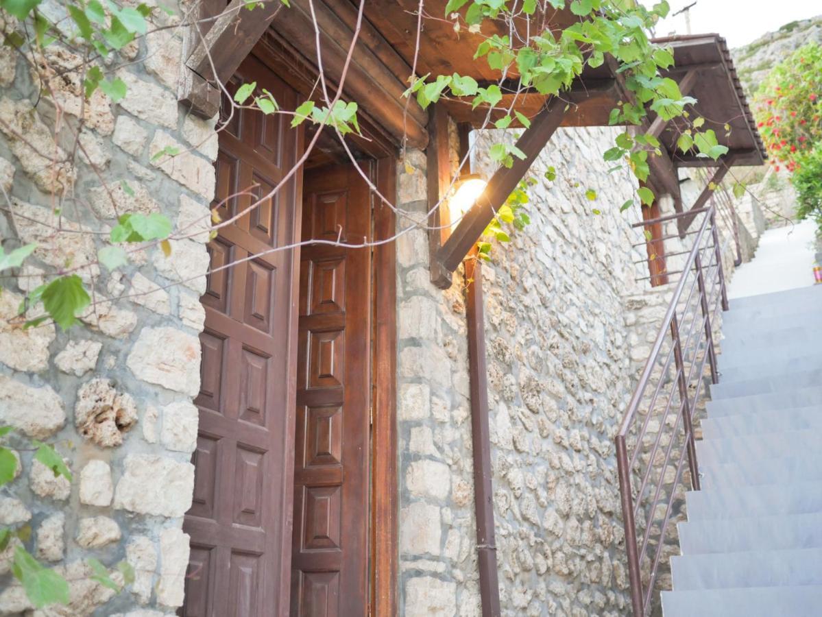 Seaside Duplex Stone Villa Qeparo Exterior foto