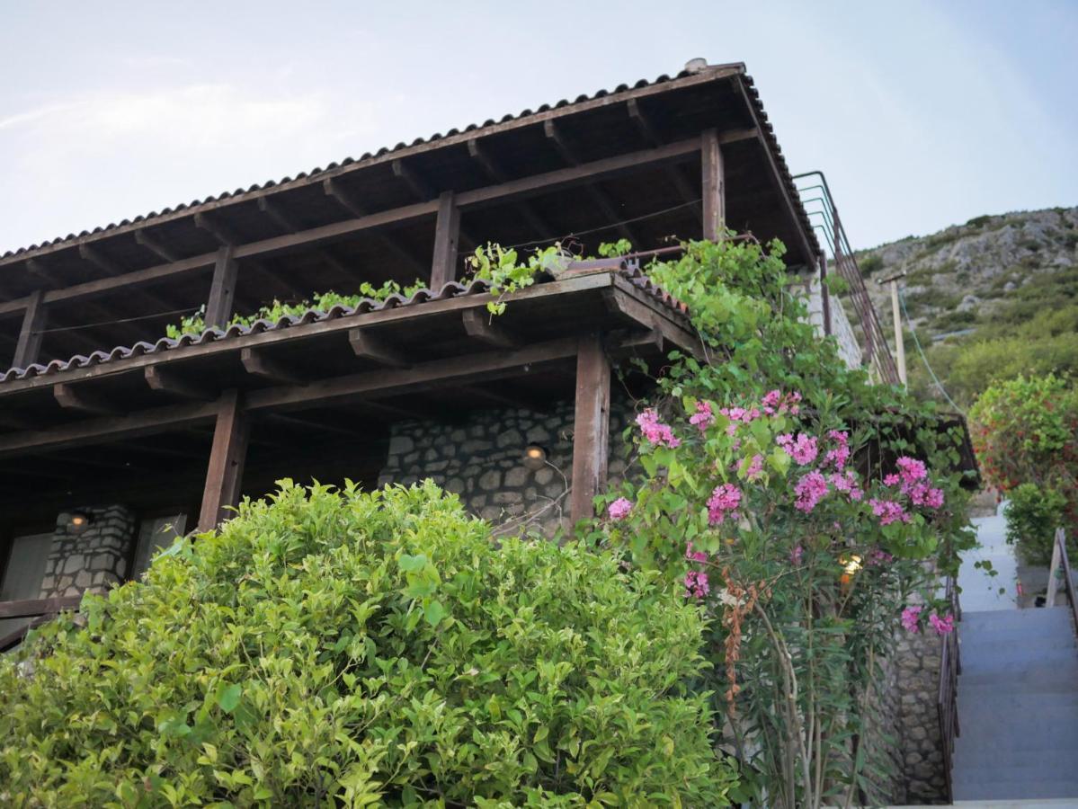 Seaside Duplex Stone Villa Qeparo Exterior foto