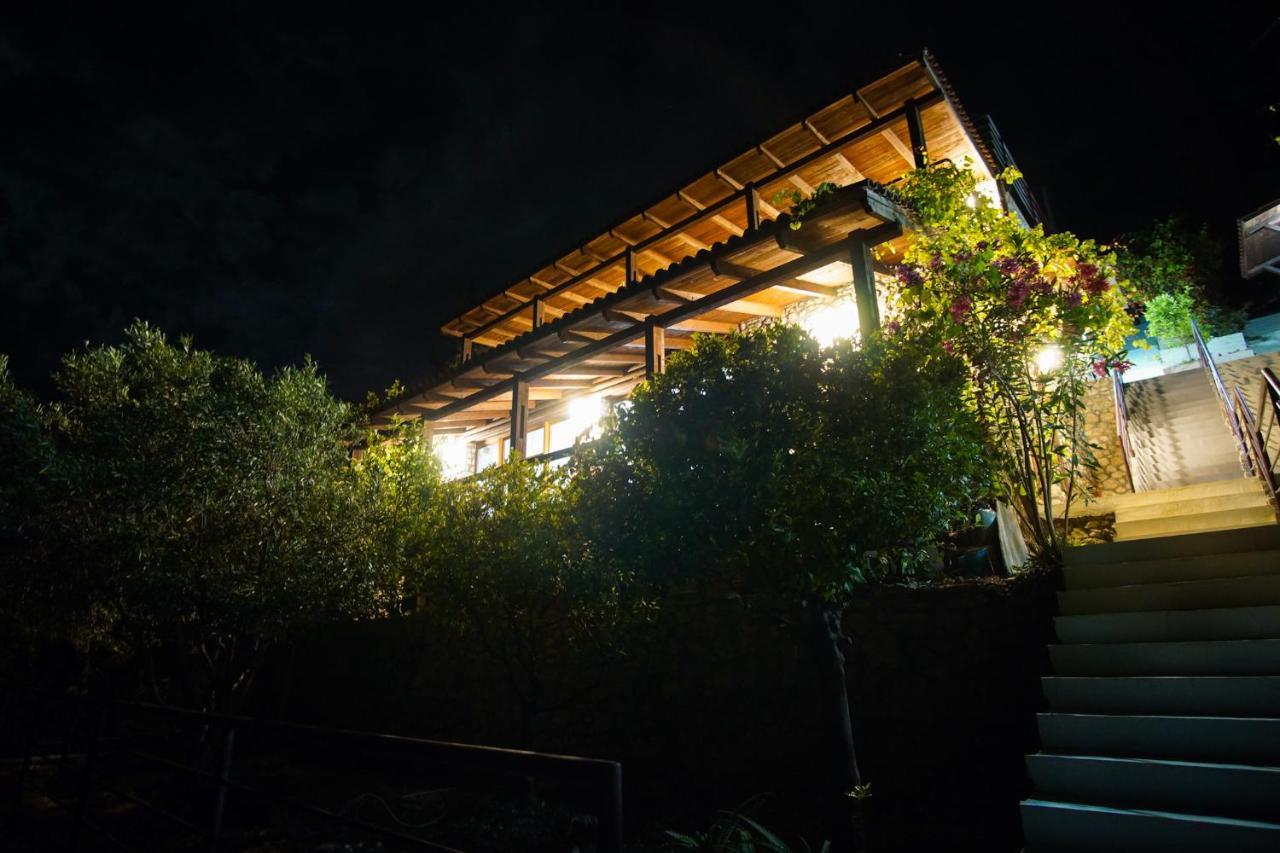 Seaside Duplex Stone Villa Qeparo Exterior foto