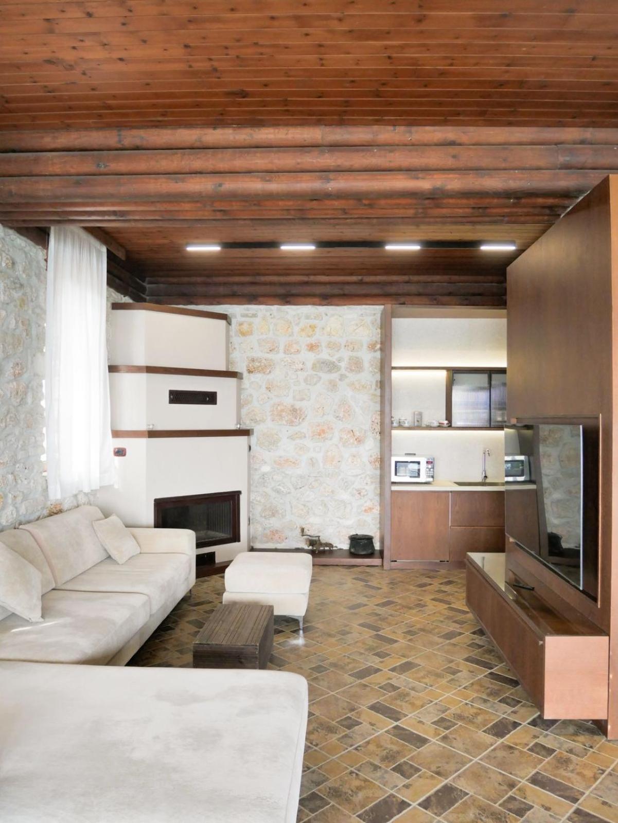 Seaside Duplex Stone Villa Qeparo Exterior foto